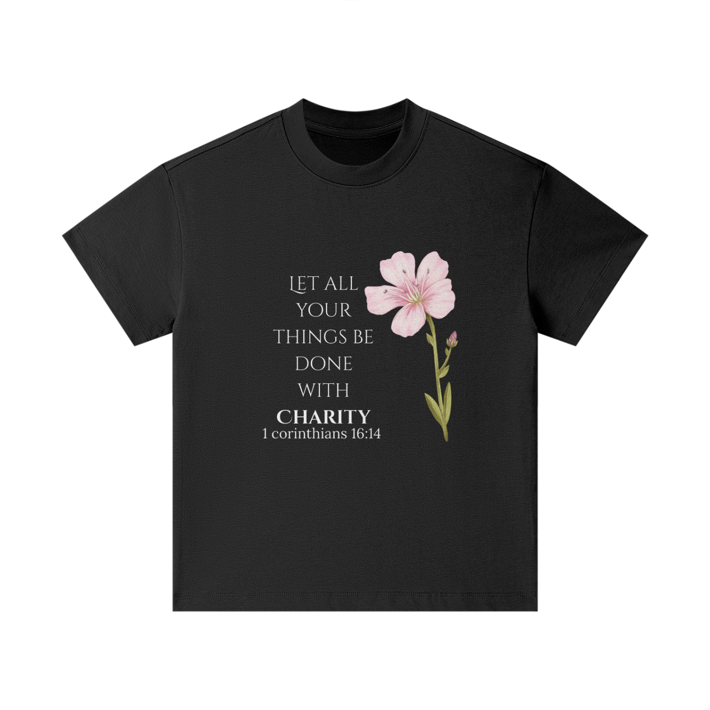 Girls' Charity T-shirt (White Letters)