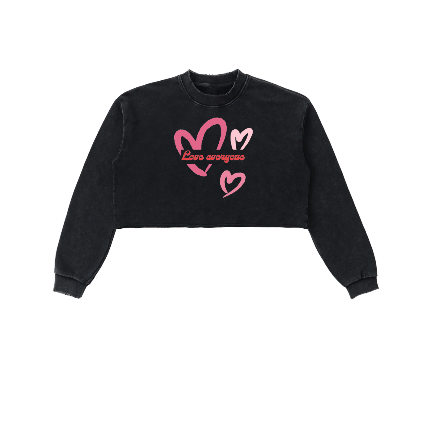 Women's Cropped Love Everyone Sweatshirt