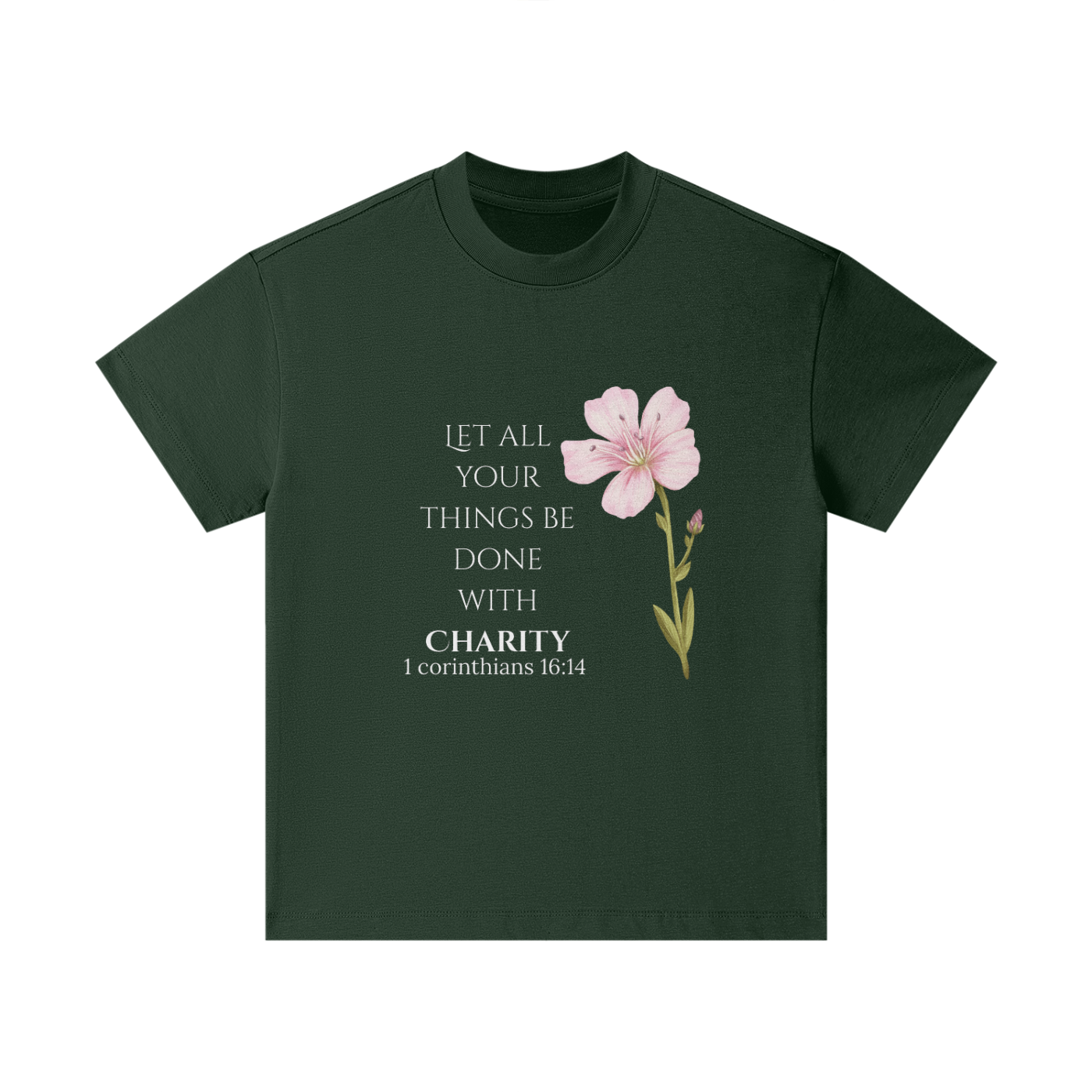 Girls' Charity T-shirt (White Letters)