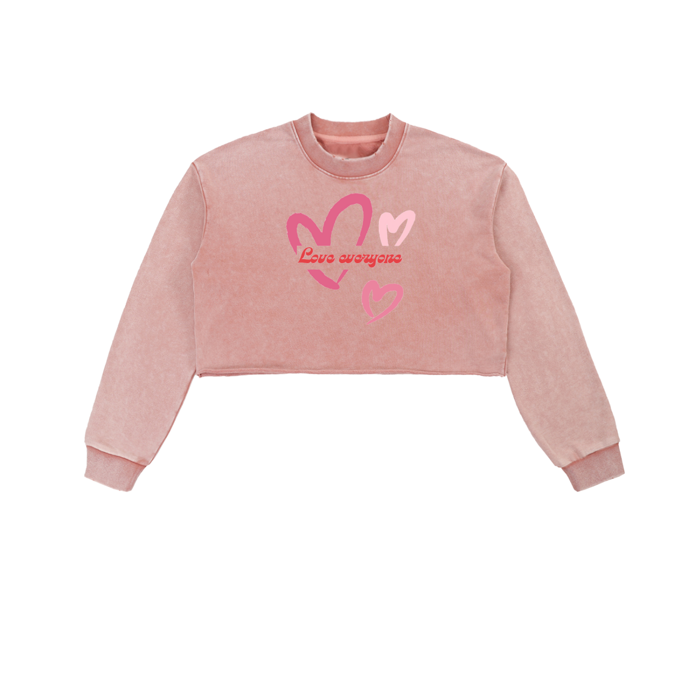 Women's Cropped Love Everyone Sweatshirt