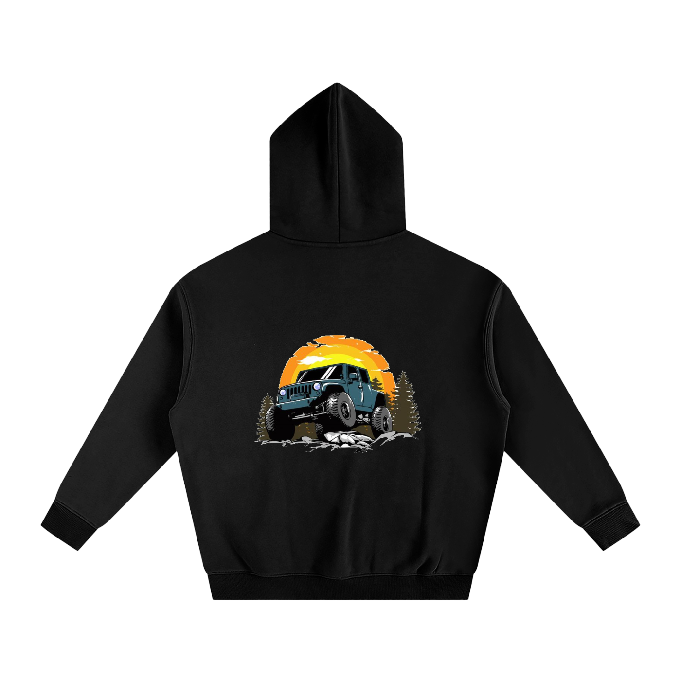Men's Oversize Sunset Hoodie
