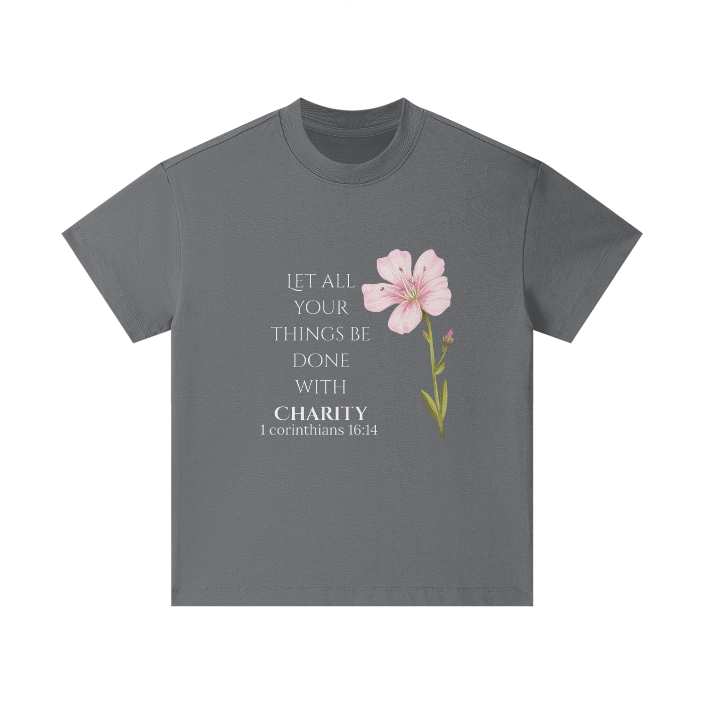 Girls' Charity T-shirt (White Letters)