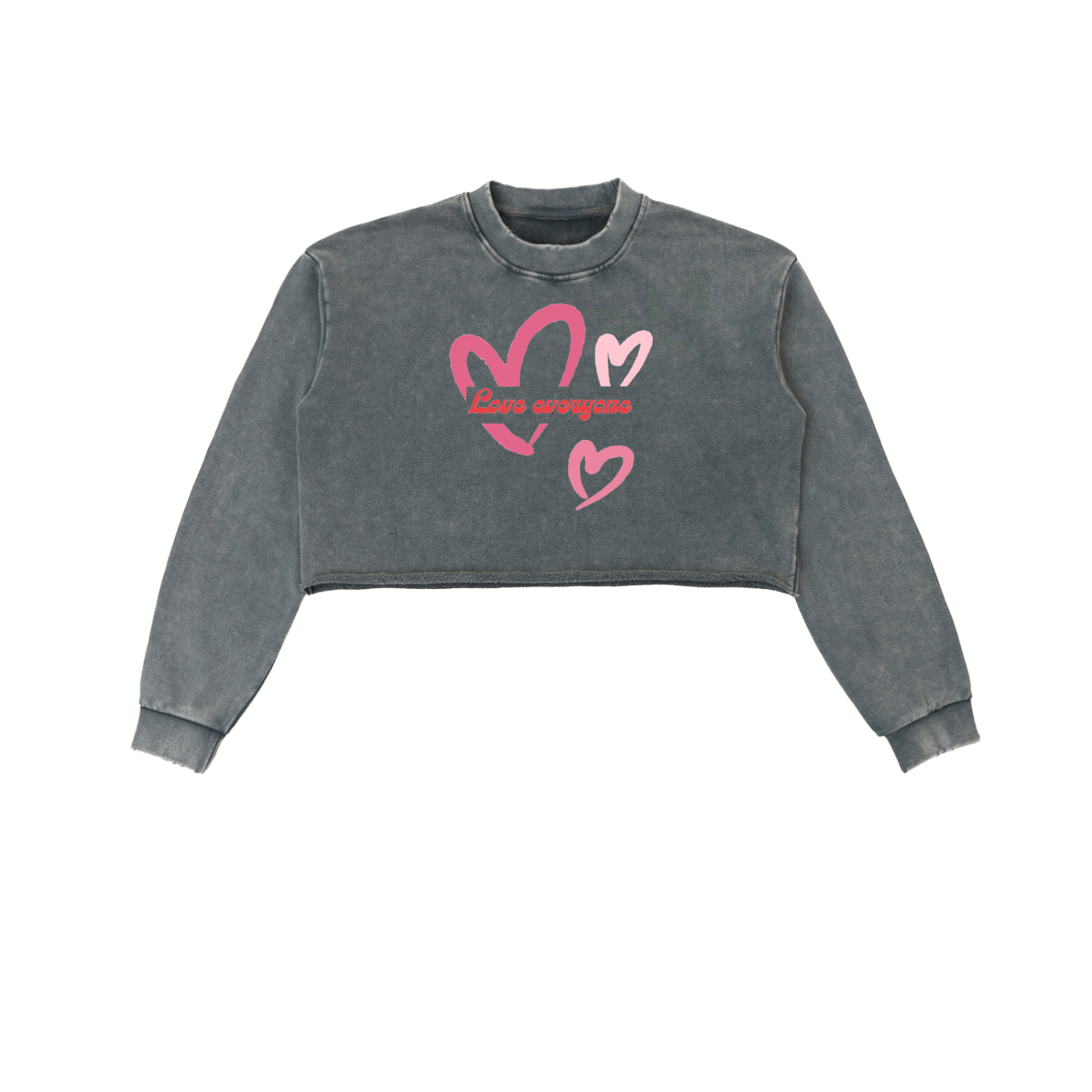 Women's Cropped Love Everyone Sweatshirt