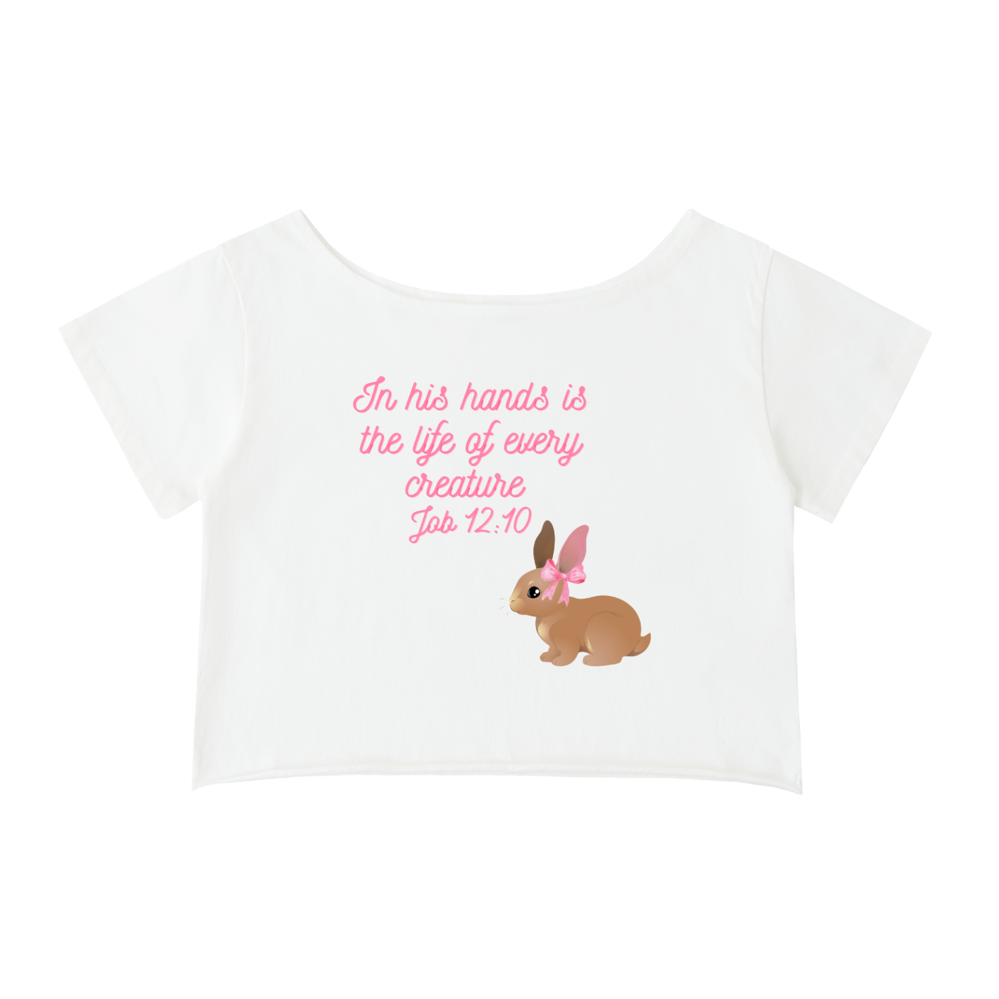 Off-Shoulder Bunny T-Shirt