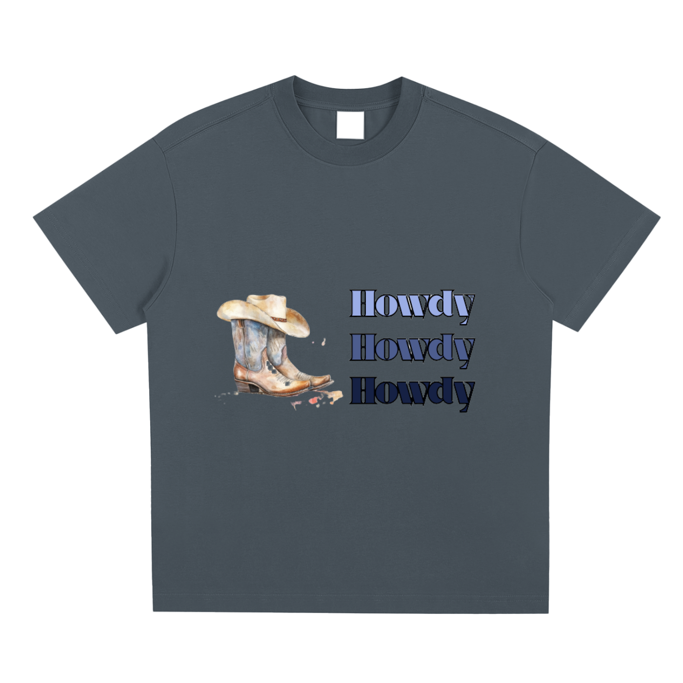 Blue Howdy Quick-Dry T-shirt