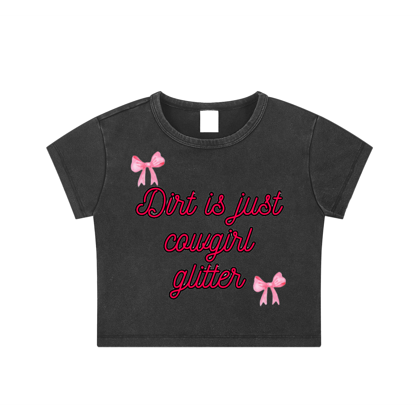 Cowgirl Glitter Crop Top