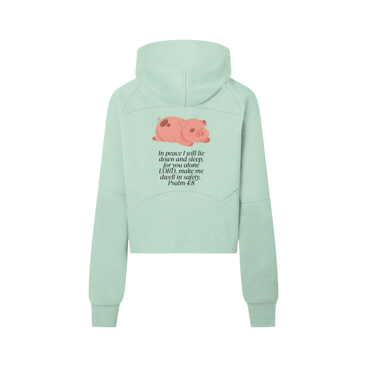 Sleeping Pig Half-Zip Hoodie