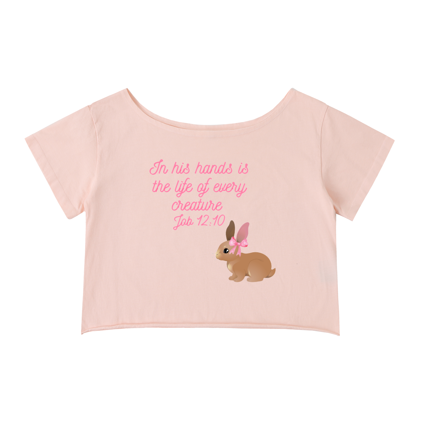 Off-Shoulder Bunny T-Shirt