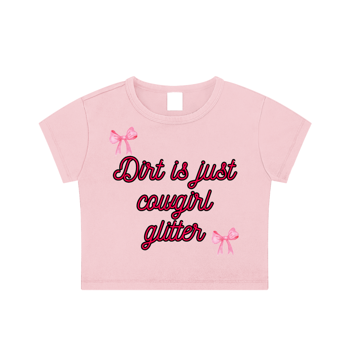 Cowgirl Glitter Crop Top