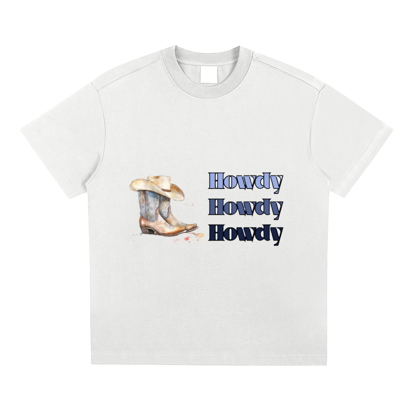 Blue Howdy Quick-Dry T-shirt