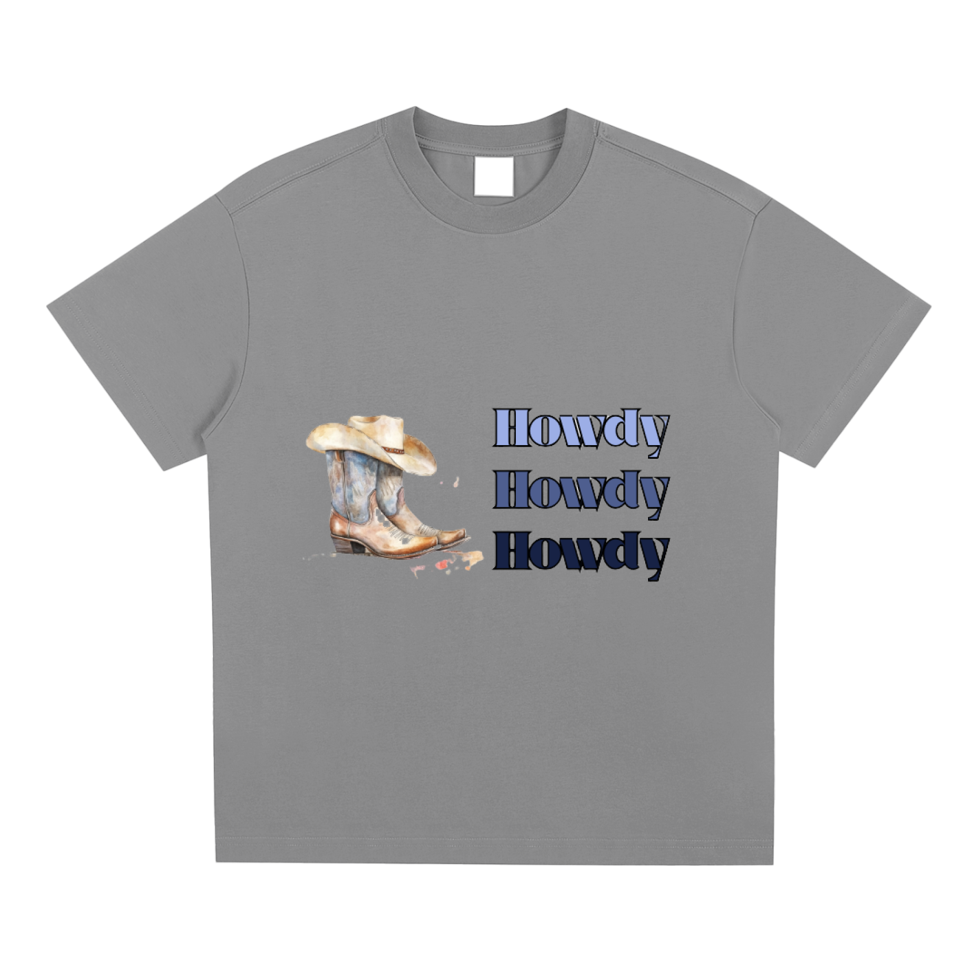 Blue Howdy Quick-Dry T-shirt