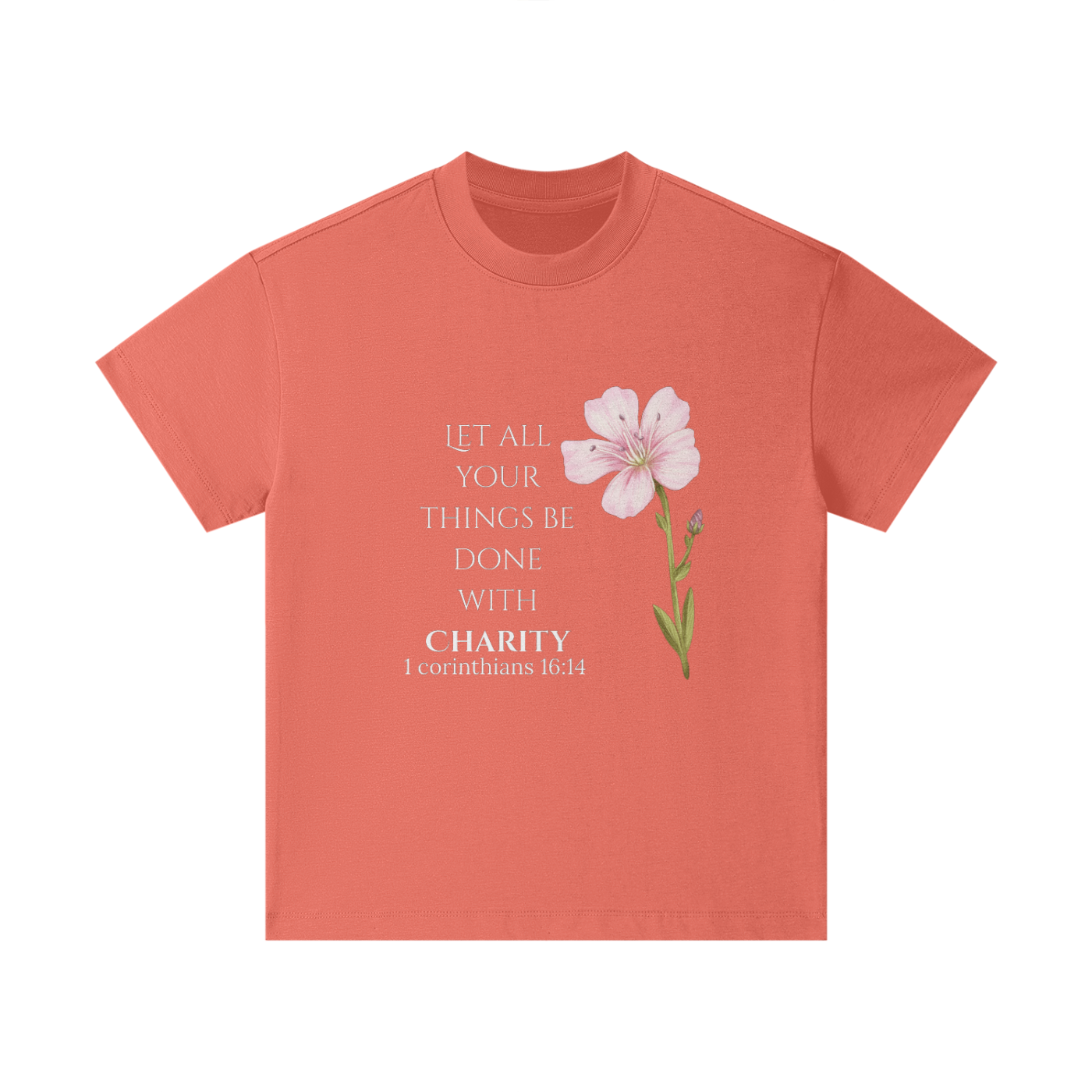 Girls' Charity T-shirt (White Letters)