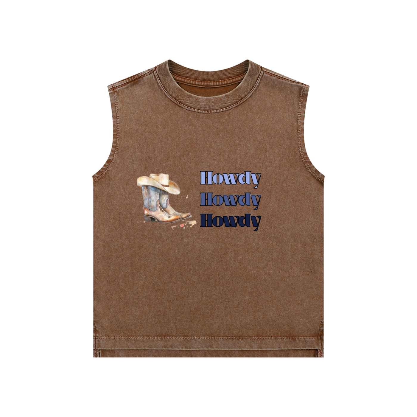 Blue Howdy Kids' Tank Top