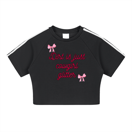 Cowgirl Glitter Cooling Crop Top