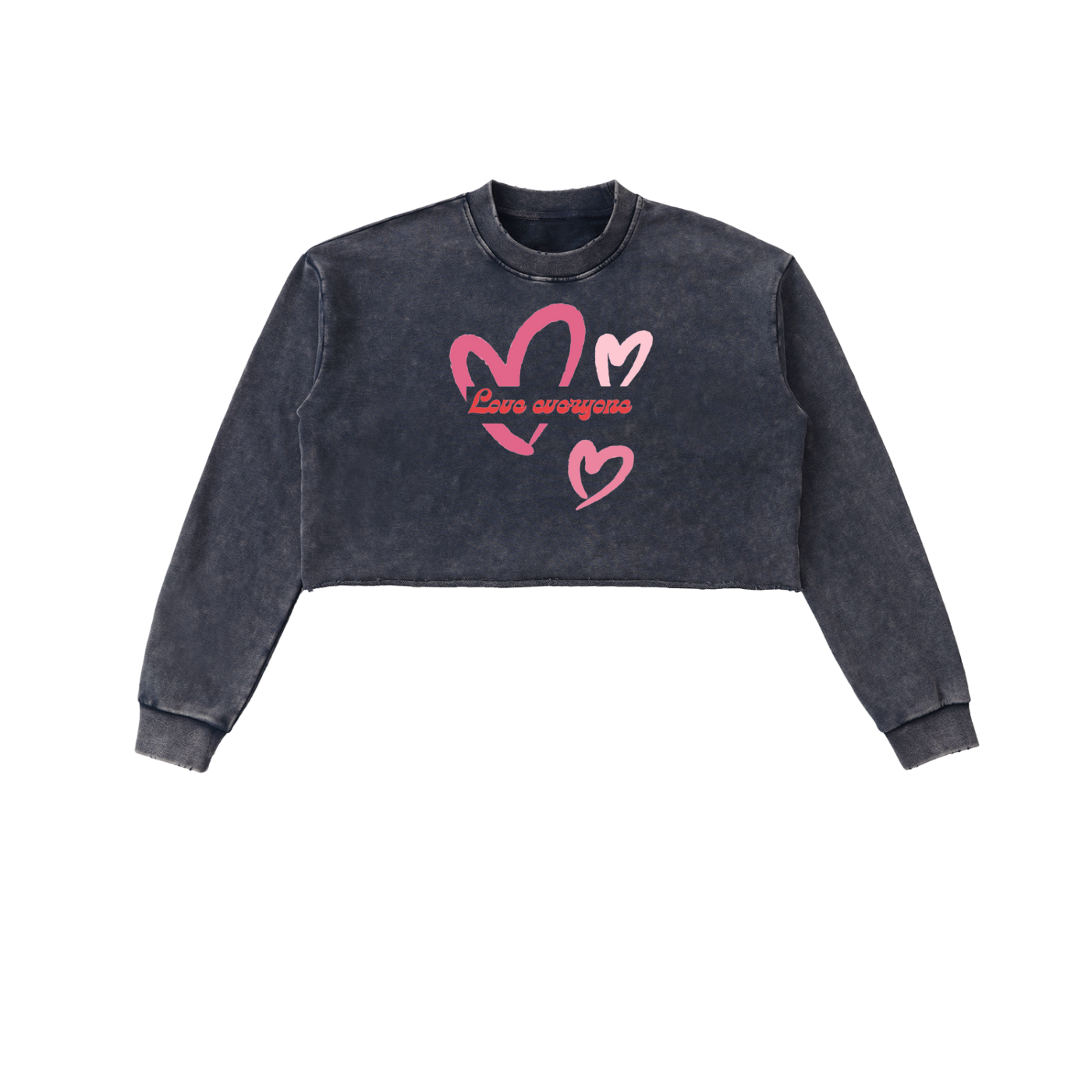 Women's Cropped Love Everyone Sweatshirt