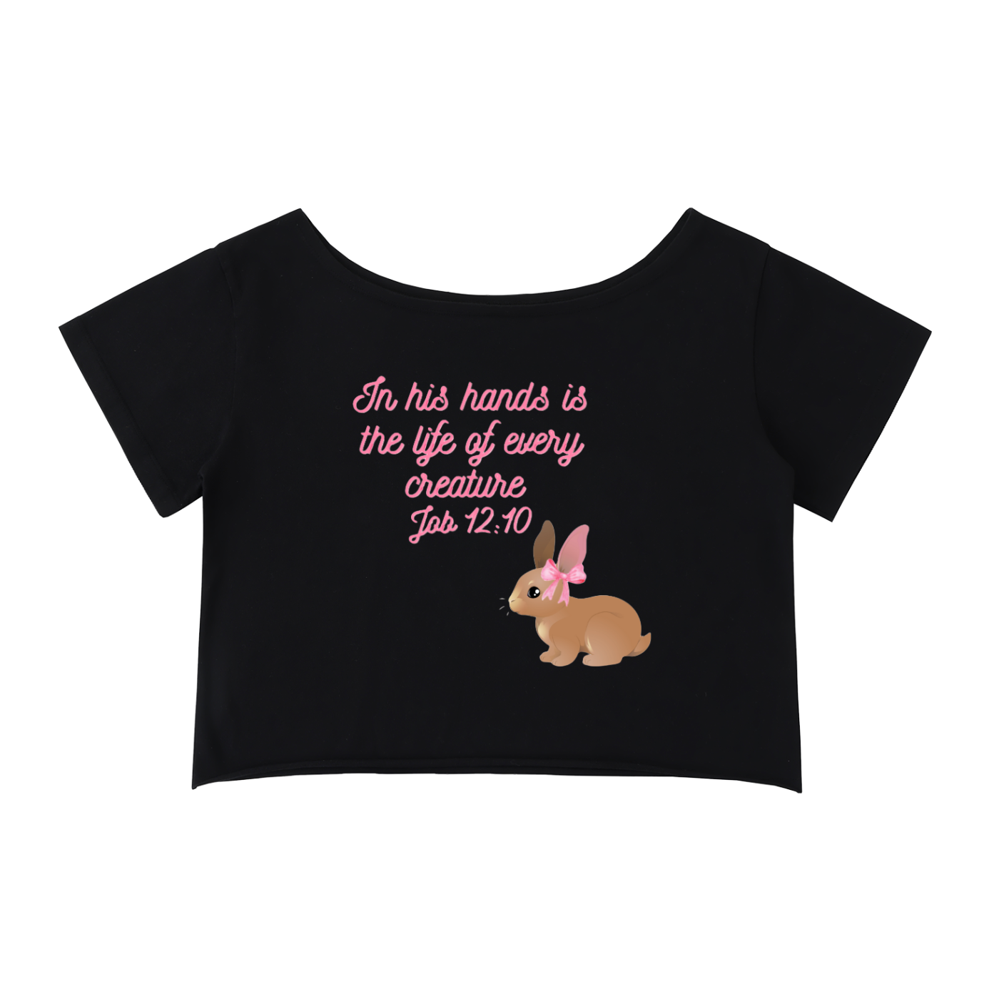 Off-Shoulder Bunny T-Shirt