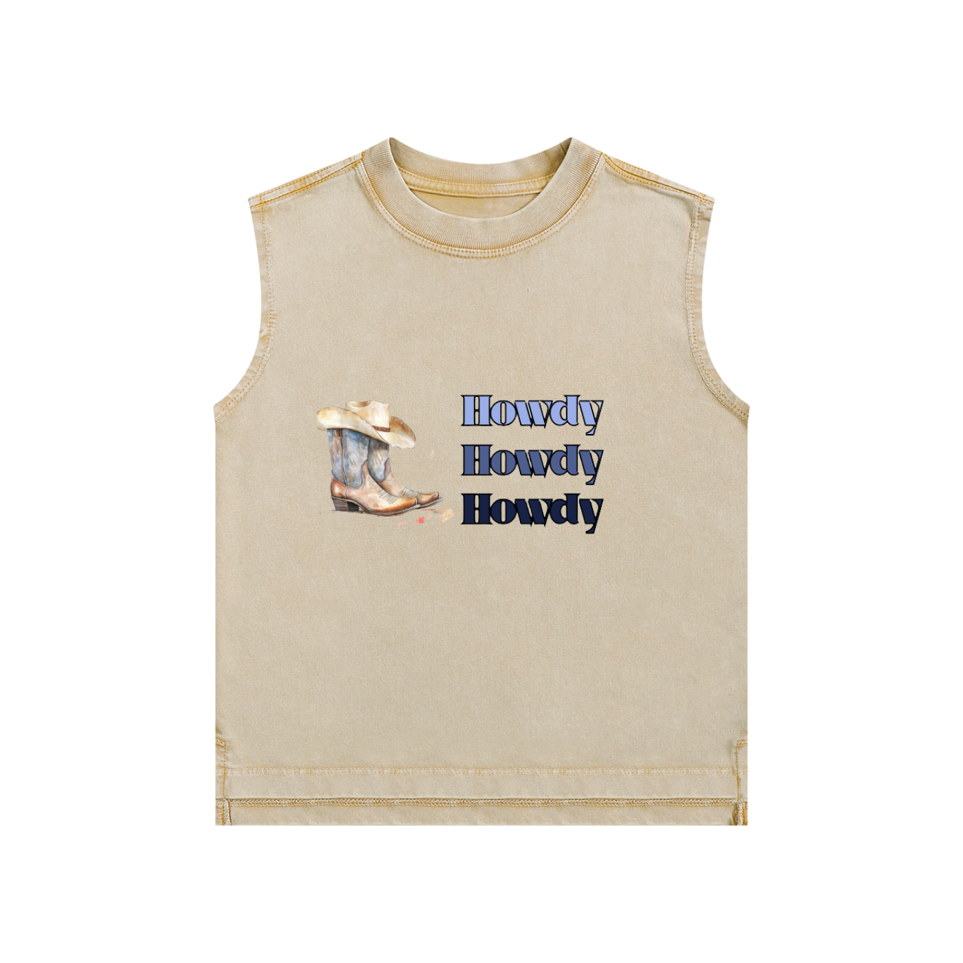 Blue Howdy Kids' Tank Top