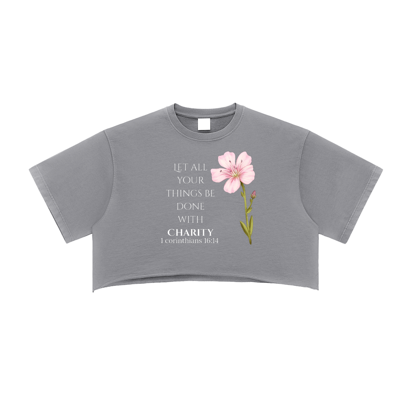 Women's Raw Edge Charity Crop Top