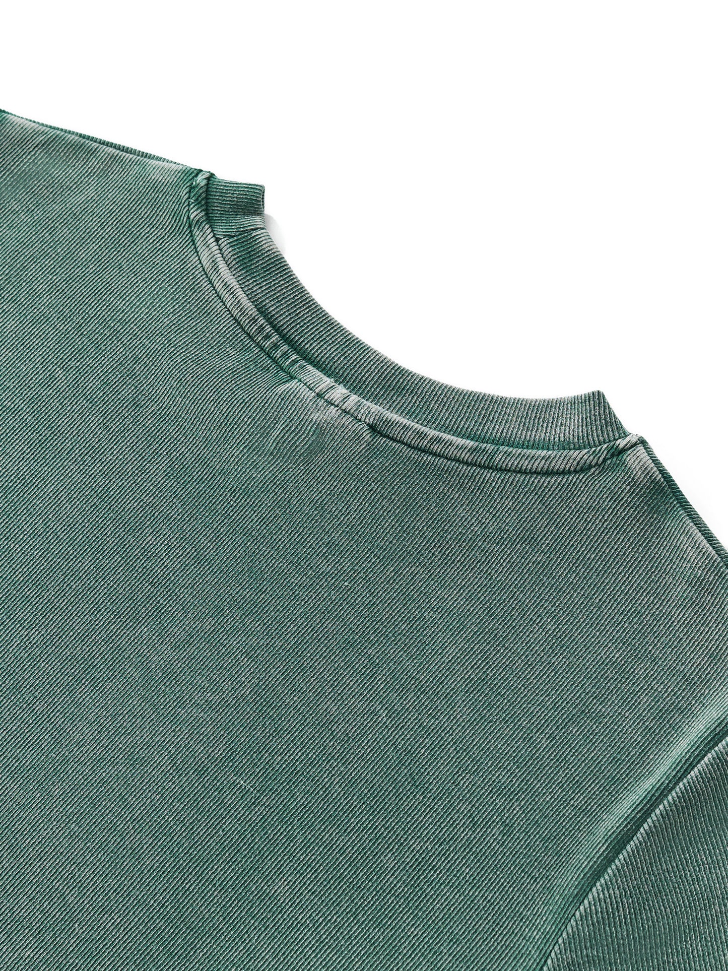 Vintaged-Wash Bodycon Cotton T-Shirt